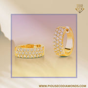 Gold and Lab-Grown Diamonds Earrings