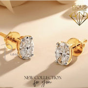 Golden Aura Stud Earrings